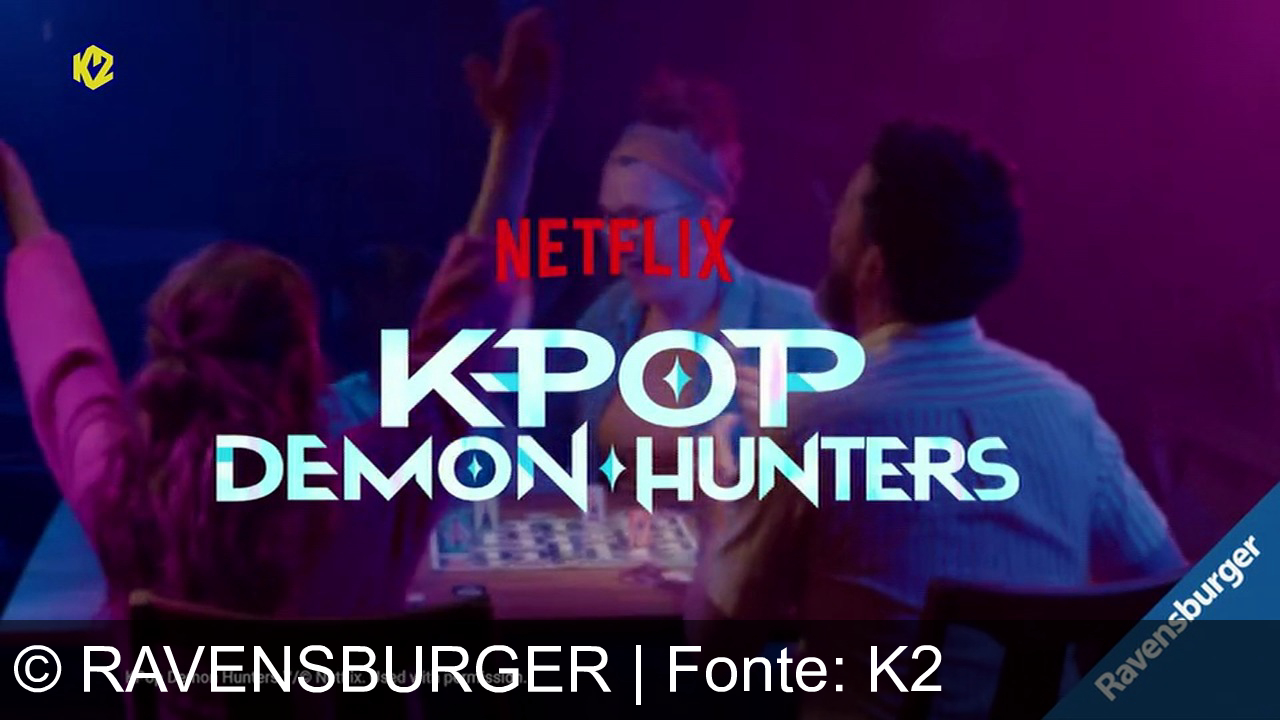 TV Werbung ravensburger - Kpop Demon Hunters: labirinto di misteri e sorprese! Con Rumi, Zoe, Mira e Jinu, supera gli ostacoli e vinci. Ravensburger e Netflix ti aspettano!