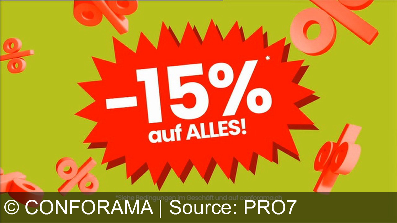 TV Werbung conforama - Frischer Wind für dein Zuhause: Entdecke die Vielfalt bei Conforama mit 15% Rabatt auf alles! Wähle schöner, größer, bequemer – jetzt zugreifen und sparen!