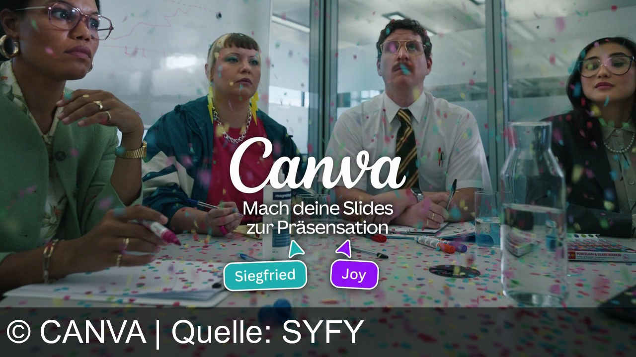 TV Werbung canva - Mach aus jeder Präsentation mit Canva Magie – einfach Vorlage wählen. Siegfried & Joy zeigen: Deine Slides werden zum Highlight!