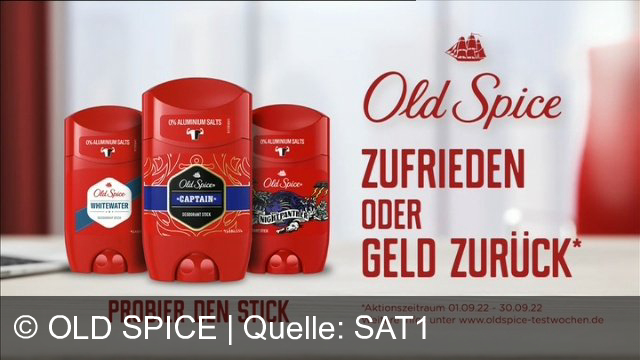 TV Werbung old spice - Isaiha Mustafa wirbt für den Old Spice Stick. Zufrieden oder Geld zurück.