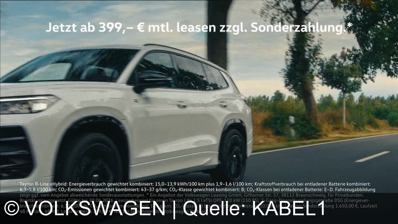 TV Werbung volkswagen - Volkswagen Tayron mit KI-Assistent Ida: Immer informiert. Ab 399 Euro monatlich leasen.