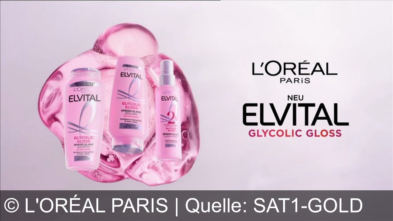 TV Werbung l'oréal paris - L'Oréal Paris Elvital Glycolic Gloss – für glänzendes, frizzfreies Haar wie ein Star. Spiegle deinen Glanz. Wir sind es uns wert!