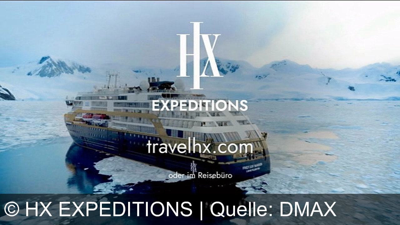 TV Werbung hx expeditions - Mit HX Expeditions das Abenteuer Antarktis erleben: Giganten aus Eis, Pinguine, spektakuläre Kreuzfahrt – jetzt bis 15 % sparen und 250 € Bordguthaben sichern! travelhx.com