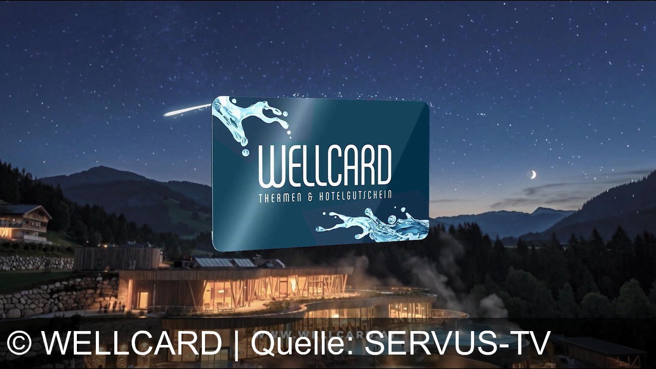 TV Werbung wellcard - Mit der Wellcard raus aus dem Alltag, rein ins Familienerlebnis. Planschen, entspannen und neue Energie tanken in über 700 Wellnessbetrieben in 12 Ländern. Entdecken Sie Wohlfühlmomente unter www.wellcard.at.