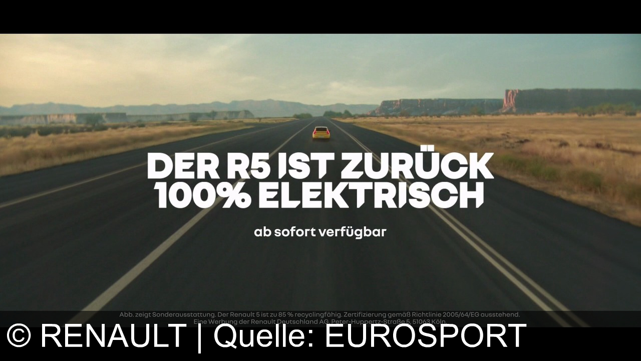 TV Werbung renault - Der Renault 5 ist zurück, jetzt 100% elektrisch und zu 85% recyclingfähig. Ab sofort verfügbar. Eine Werbung der Renault Deutschland AG.