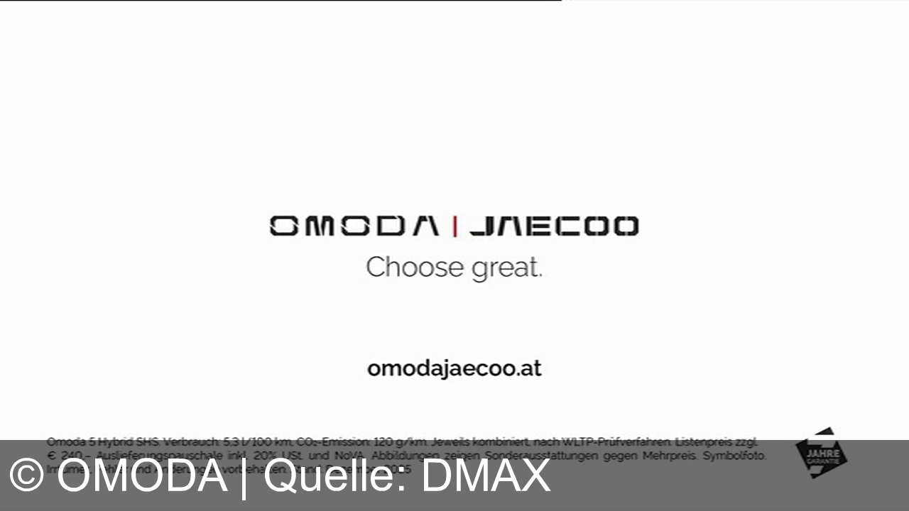 TV Werbung omoda - Der neue OMODA 5 Hybrid – modernes Design, Keyless Entry und Top-Features ab 26.490 €. OMODA | JAECOO: Choose Great. Jetzt entdecken auf omodajaecoo.at!