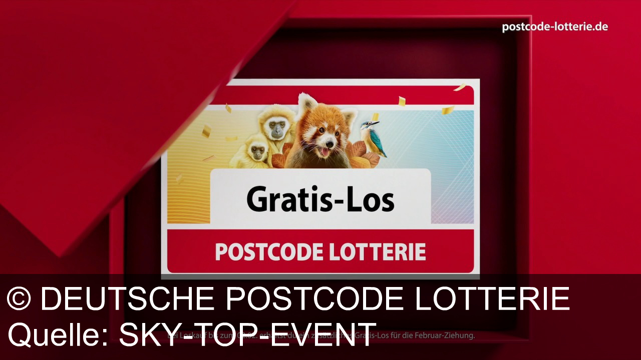 TV Werbung deutsche postcode lotterie - Kai Pflaube wirbt 2026 mit Überglück: Postcode Lotterie: Gewinne gemeinsam mit bis zu 90 Millionen Euro Gesamtgewinnen! Jetzt Los sichern, Gratis-Los für Februar-Ziehung sichern – Überglück wartet auf postcode-lotterie.de!