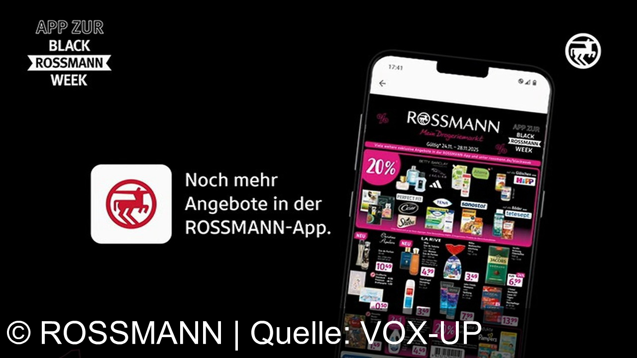 TV Werbung rossmann - Sichere dir mit der Rossmann-App starke Rabatte zur Black Rossmann Week: 20% auf alle Nivea Produkte und 2+1 gratis auf e.l.f. – entdecke noch mehr Angebote exklusiv in der App!