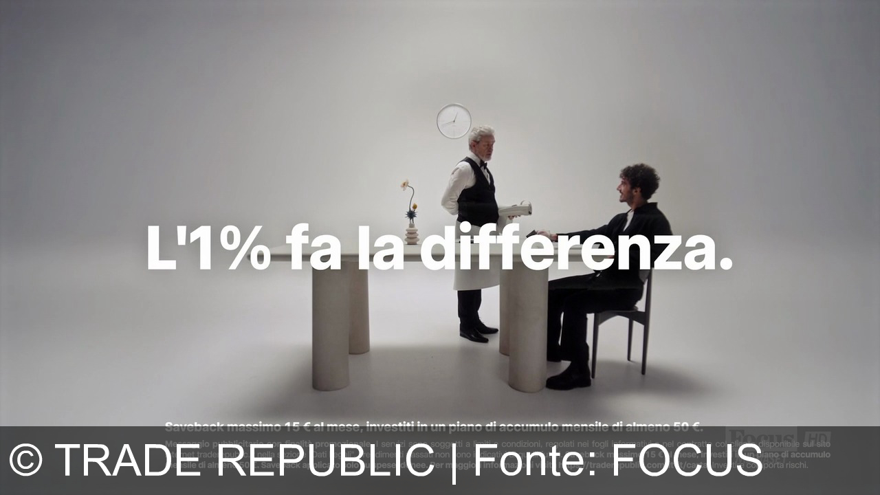 TV Werbung trade republic - Con Francesco Bagnaia e Trade Republic: paga con carta, ricevi l’1% indietro ogni mese! L’1% fa la differenza. Scopri di più su traderepublic.com.