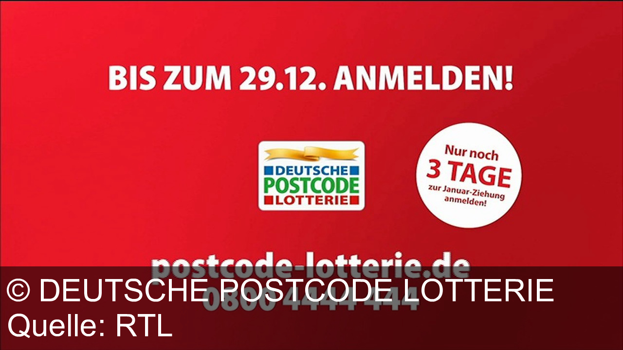 TV Werbung deutsche postcode lotterie - Kai Pflaume diesmal: Gemeinsam Überglück erleben: Mit der Deutschen Postcode Lotterie bis 29.12. anmelden und Teil der 90 Millionen Euro Gesamtgewinne 2026 werden – jetzt auf postcode-lotterie.de!