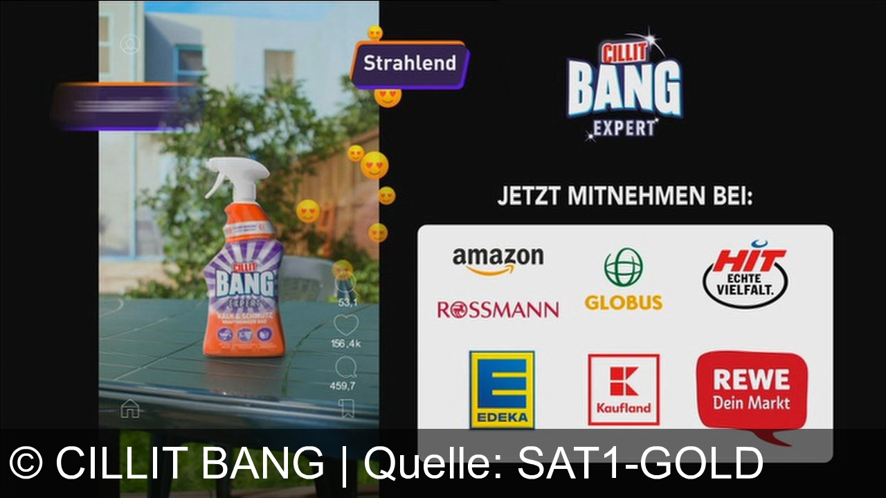TV Werbung cillit bang - Zack, fertig sauber mit Cillit Bang! Strahlend rein im Bad und blitzblank auf dem Tisch. Hol dir die Kraft gegen Kalk und Schmutz bei Amazon, Rossmann, Edeka und mehr.