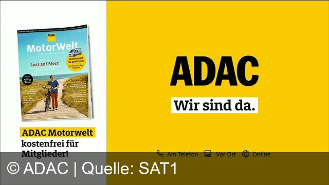TV Werbung adac - Die ADAC Premium-Mitgliedschaft mit weltweitem Auslandskrankenschutz, weltweiter Pannen- und Unfallhilfe und telemedizinischer Behandlung im Ausland. Heute beantragt, ab morgen geschützt. Jetzt Premium-Mitglied werden. Und jetzt neu für alle Mitglieder: die ADAC Fahrradpannenhilfe.