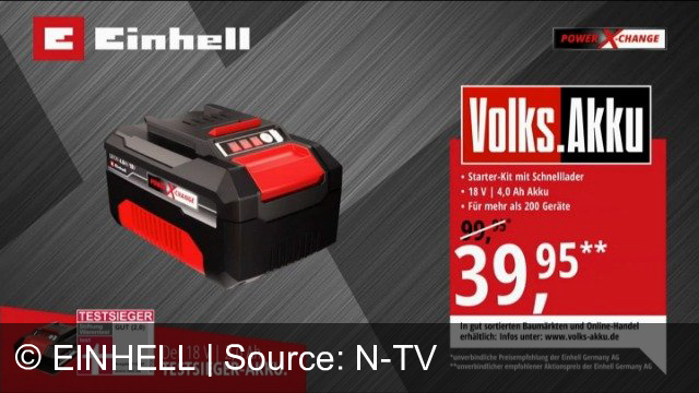 TV Werbung einhell - volks.akku