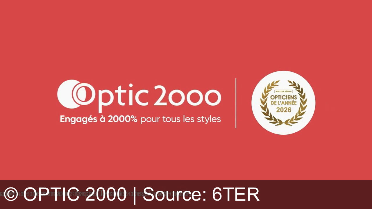 TV Werbung optic 2000 - Pour tous les styles et par tous les temps, les lunettes de soleil Optic 2000 vous accompagnent. Opticiens de l'année 2026, engagés à 2000% !