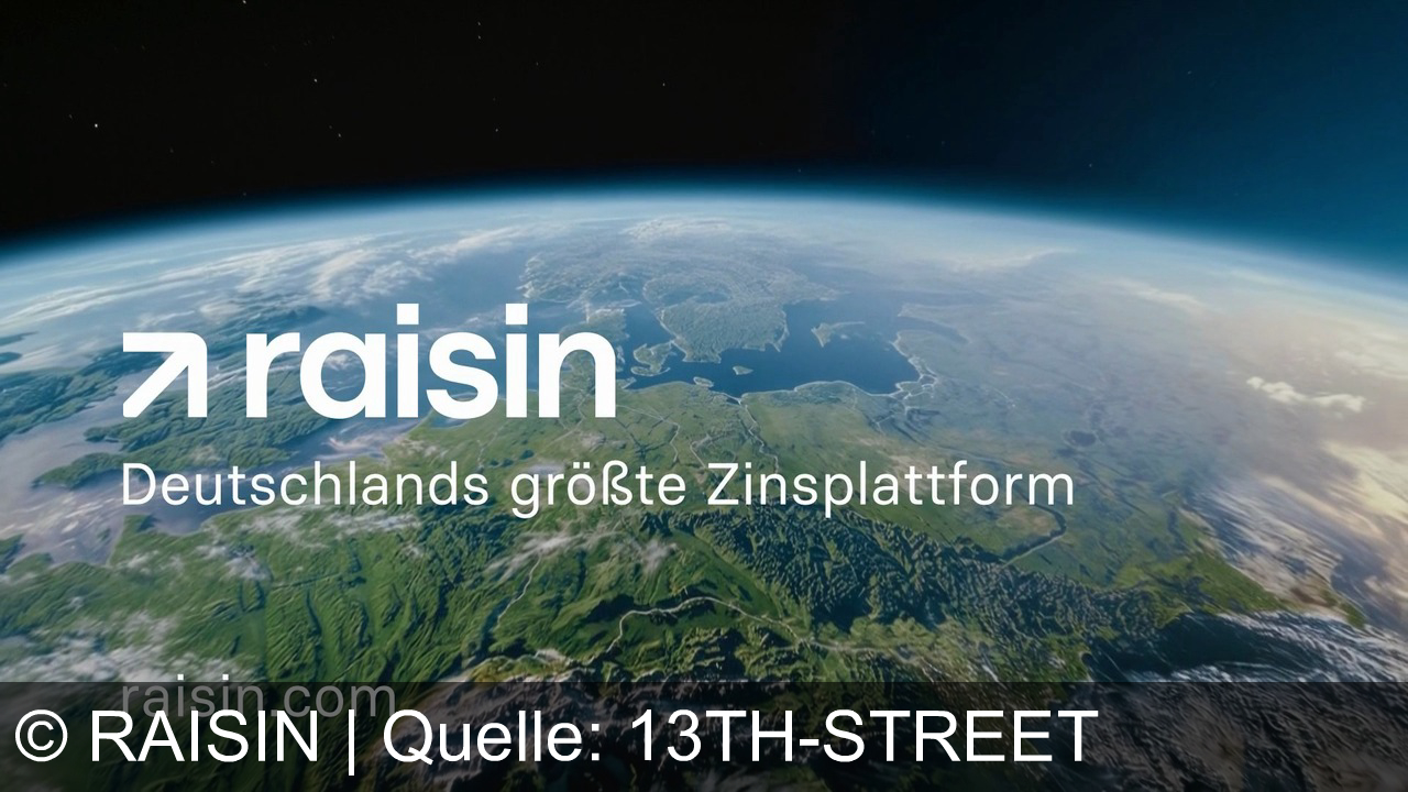 TV Werbung raisin - RAISIN – Deutschlands größte Zinsplattform: Die schönsten Zinsen für Festgeld, Tagesgeld und ETF – immer und überall mit raisin.com!