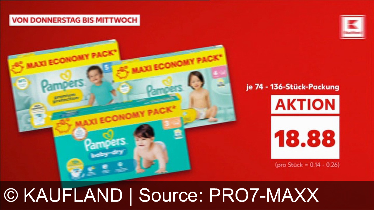 TV Werbung kaufland - Kaufland: Entdecke unglaubliche Preise! Diese Woche Pampers Maxipacks für nur 18,88 €. Mehr als 300 Sonderangebote jede Woche. Kaufland, hier bin ich richtig!