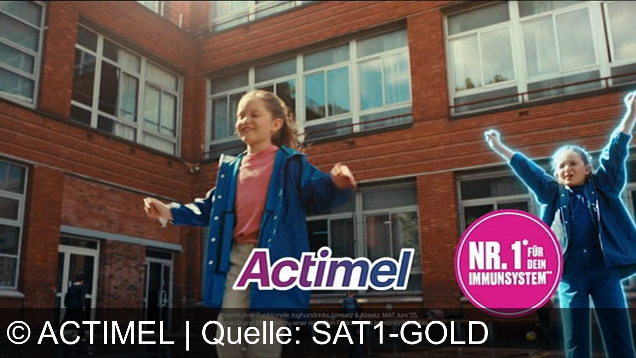 TV Werbung actimel - Starte wie Anna jeden Tag mit Actimel – die Nr. 1 für dein Immunsystem mit extra Vitamin D und B6. Unterstütze, was dich schützt. Actimel – Marktführer für funktionale Joghurtdrinks.