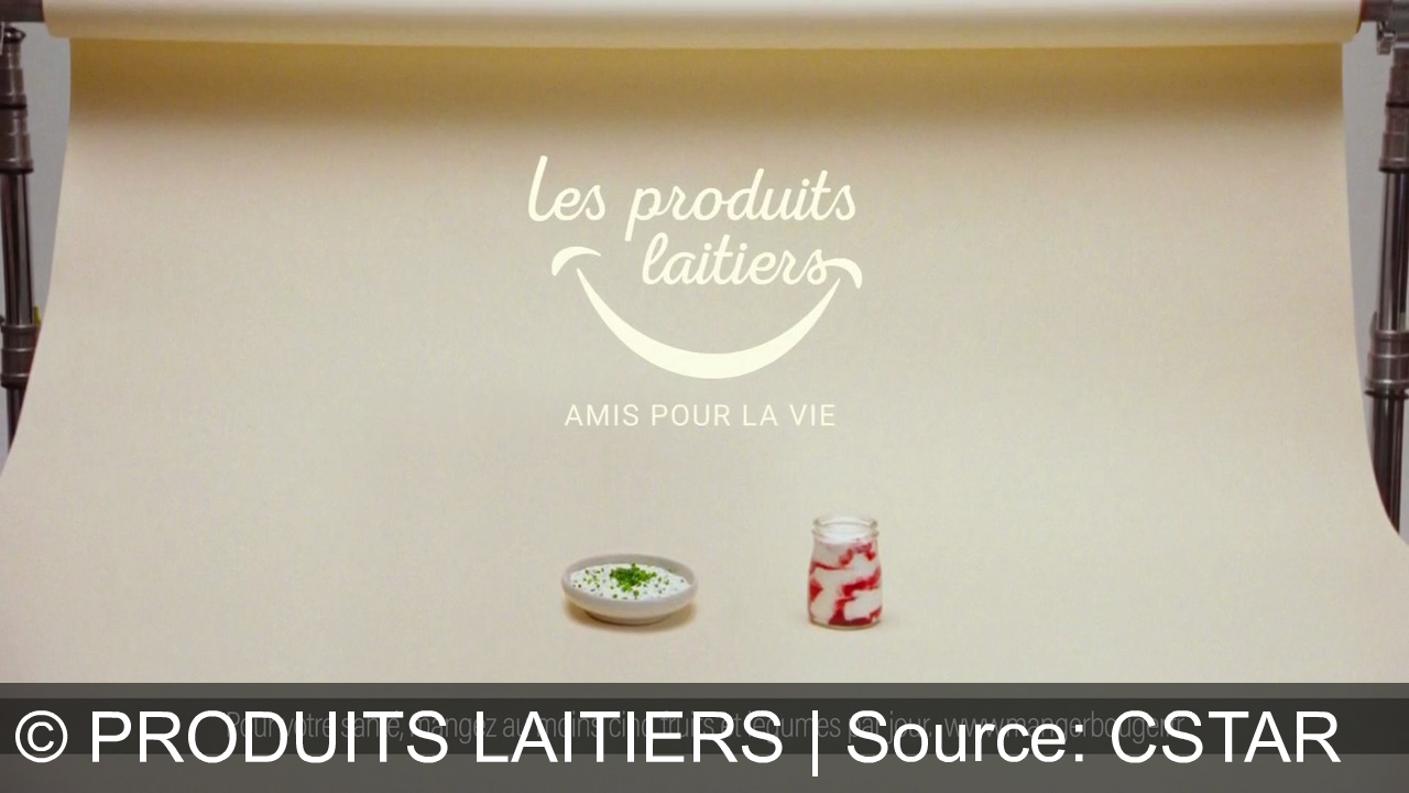 TV Werbung produits laitiers - Yaourt onctueux, fromage savoureux et lait frais : Les Produits Laitiers, des amis pour la vie au quotidien !