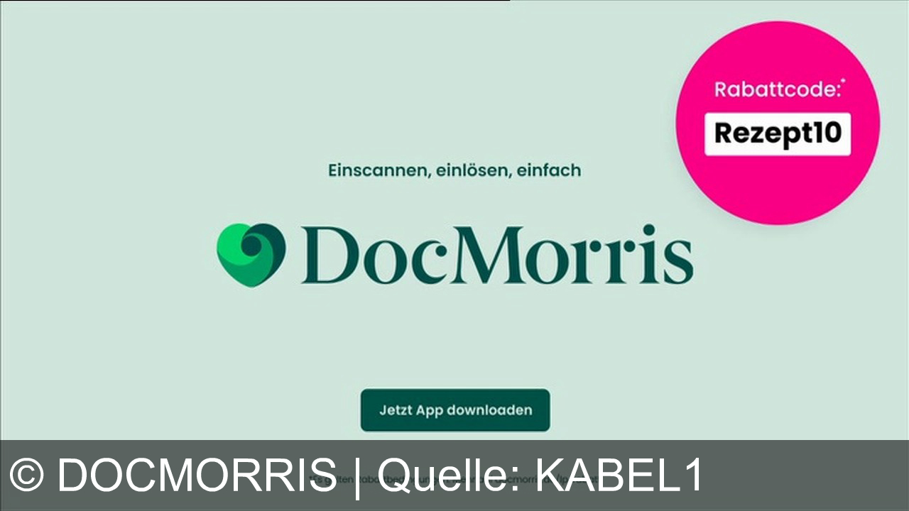 TV Werbung docmorris - Löse dein E-Rezept mit der DocMorris App ein und spare 10 Euro mit dem Code "Rezept10". Jetzt die App herunterladen und mehr erfahren auf docmorris.de/Ip/rabatt. Rabattbedingungen beachten.