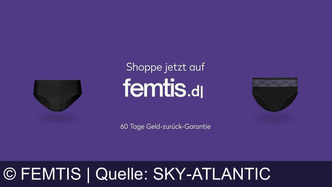 TV Werbung femtis - Femtis Periodenunterwäsche: Unsichtbar, mega bequem – lass dich von deinen Tagen nicht aufhalten. Jetzt auf femtis.de shoppen.