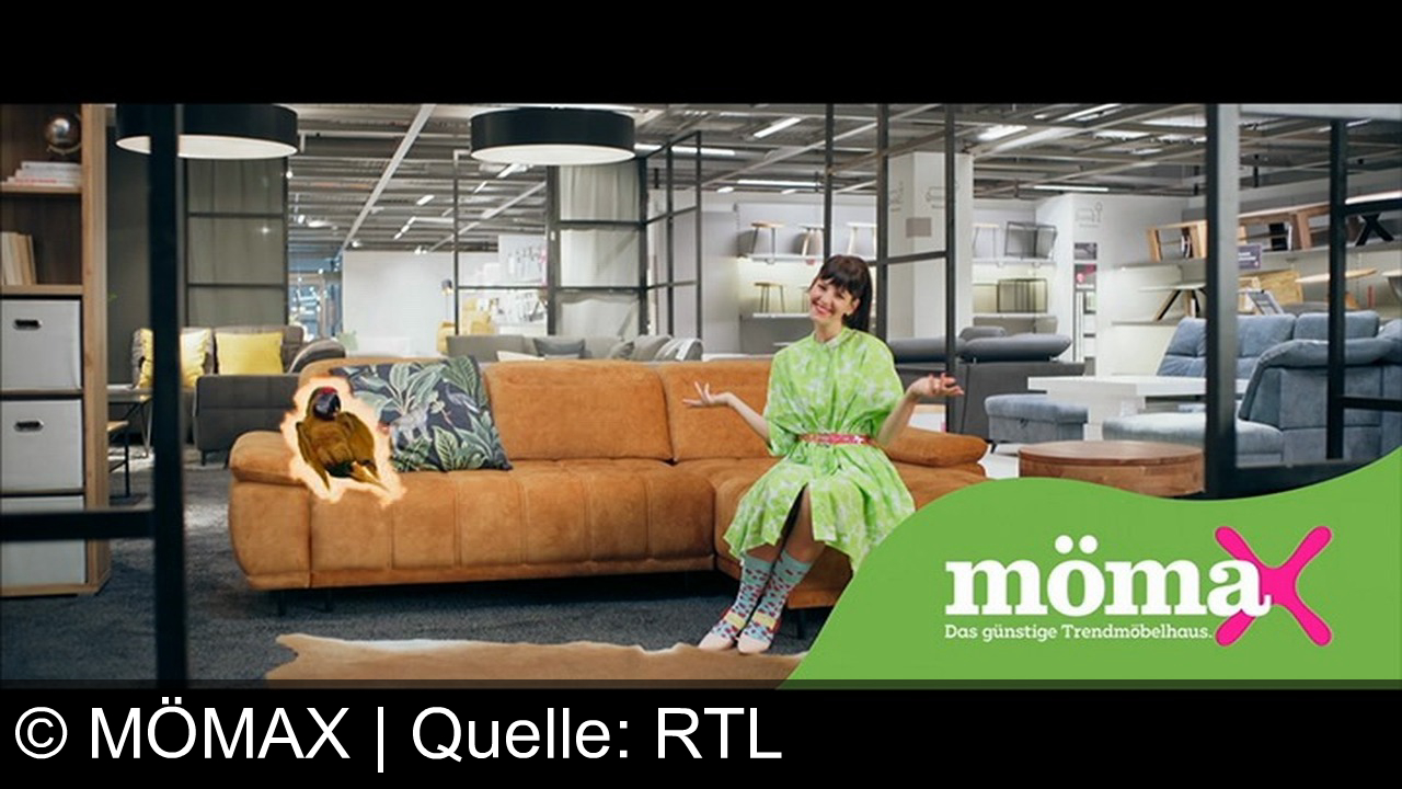 TV Werbung mömax - Entdecke stylische Möbel zu Tiefpreisen bei Mömax! Hol dir das Träne-Geek-Sofa, Kunstfell oder Boxspringbett jetzt zum Angebot. Mömax – das günstigste Trendmöbelhaus!