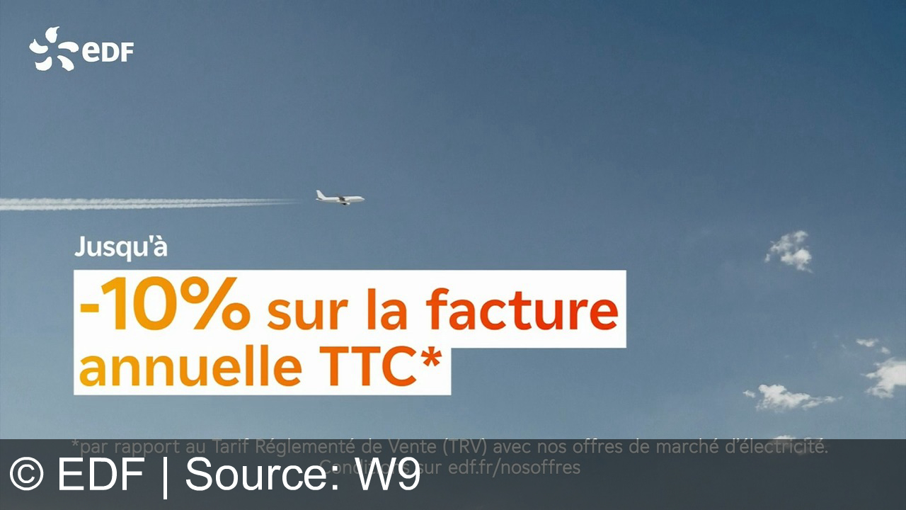 TV Werbung edf - Avec EDF, pas de surprise, sauf une : c'est moins cher que vous ne le pensez ! Profitez de jusqu'à -10 % sur votre facture d'électricité.