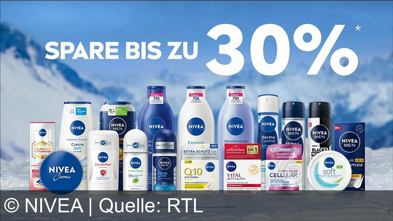 TV Werbung nivea - NIVEA Deo Fresh – neu mit Derma 48h Active Protection: Effektiver, sanfter Schutz für Sie & Ihn. Spare bis zu 30 % auf NIVEA, Deutschlands Nr. 1 Deo-Marke! Fühl dich unendlich fresh.