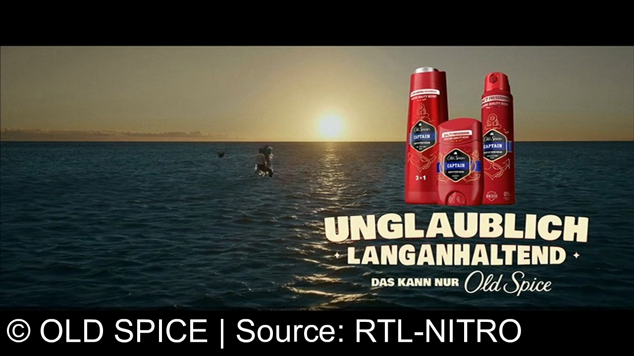 TV Werbung old spice - Erlebe Abenteuer mit Old Spice: Der Duft, der so lange anhält wie ein Pirat auf hoher See! Old Spice - für den Mann, der immer unglaublich riecht.