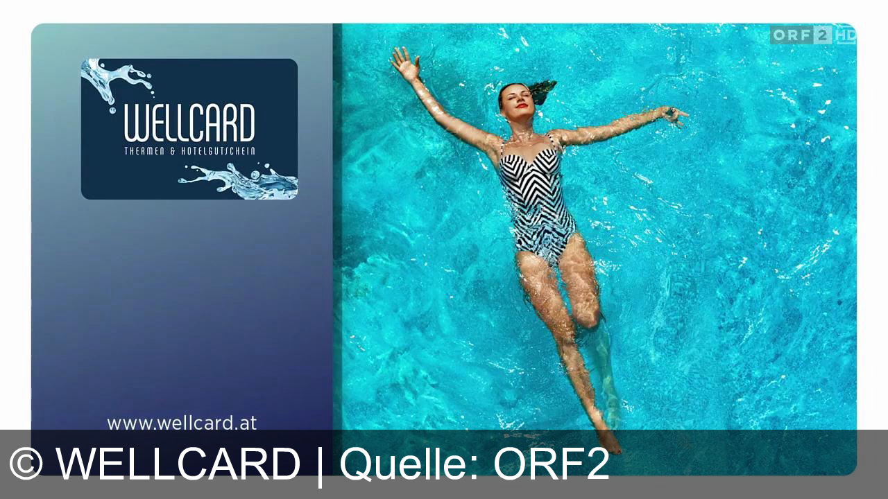 TV Werbung wellcard - Entdecke pure Entspannung mit der Wellcard – dein Thermen- & Hotelgutschein für über 650 Top-Thermen, Day Spas & Wellnesshotels! Mehr auf www.wellcard.at.