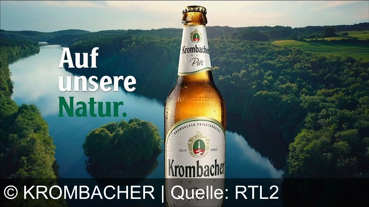 TV Werbung krombacher - Erlebe die Natur mit Krombacher – Auf unsere Natur, auf uns! Mit Felsquellwasser gebraut.