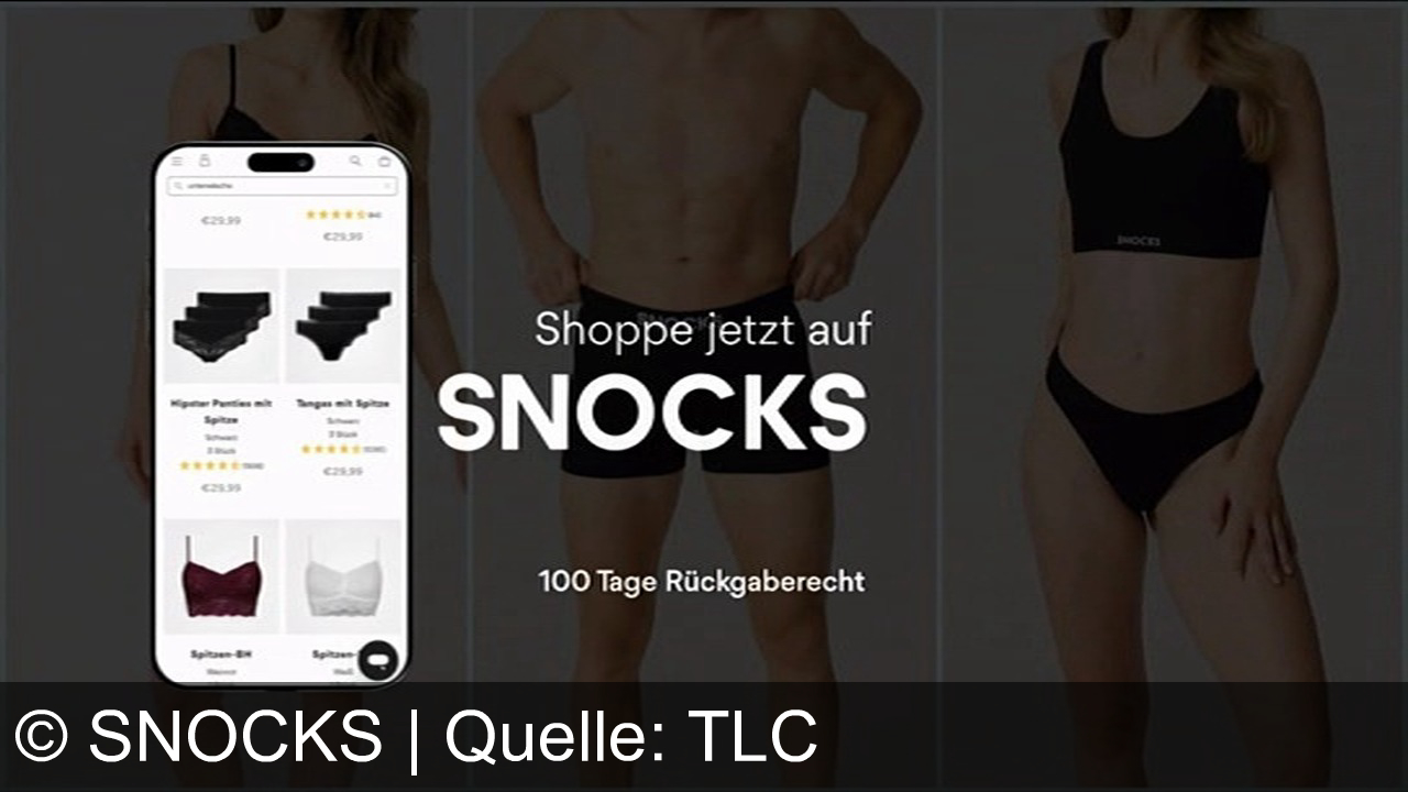 TV Werbung snocks - Entdecke mit SNOCKS die besten Basics zum Black Friday – stylisch wie im TV-Spot: Bis zu 50% Rabatt auf Shorts und Unterwäsche, 100 Tage Rückgaberecht! Nur auf snocks.com.