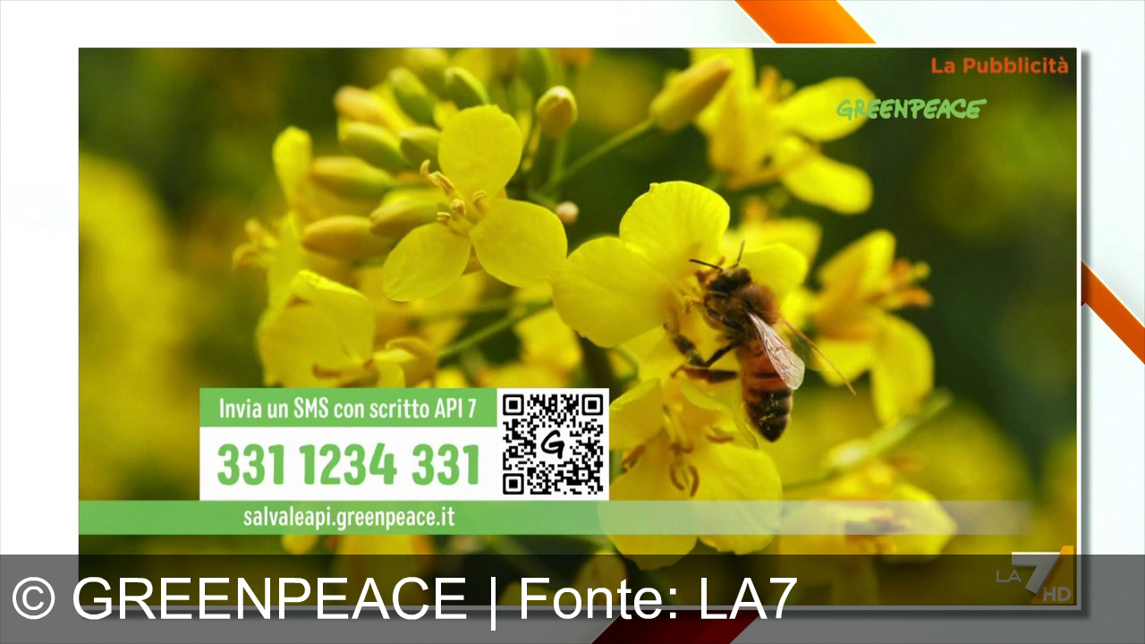 TV Werbung greenpeace - Unisciti a Greenpeace: difendi le api, salva mele, pomodori e fragole. Invia Api7 al 331-1234-331 per vietare i pesticidi dannosi. Il futuro del cibo è in pericolo.