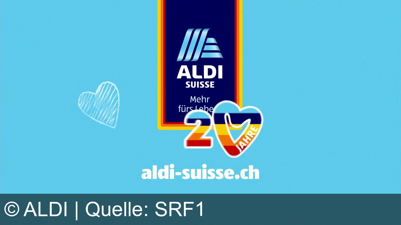 TV Werbung aldi - Feiere 20 Jahre Aldi Suisse mit Superdeals: Bis zu 50% sparen auf Evian, Pierre Jaurant Sauvignon Blanc & italienische Salami. Mehr fürs Leben – nur bei Aldi Suisse!