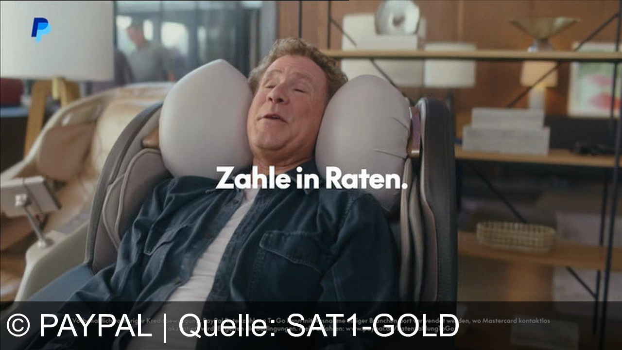 TV Werbung paypal - Entspannt zahlen mit PayPal: Ratenzahlung To Go! Einfach, flexibel und überall, wo Mastercard akzeptiert wird. Jetzt ausprobieren und genießen!
"Die Massage geht jetzt schon zwei Stunden. Ich liebe es. Wollen Sie direkt bezahlen? Ich nehme einfach die PayPal-Ratenzahlung to go." Zahle in Raten. PayPal es.