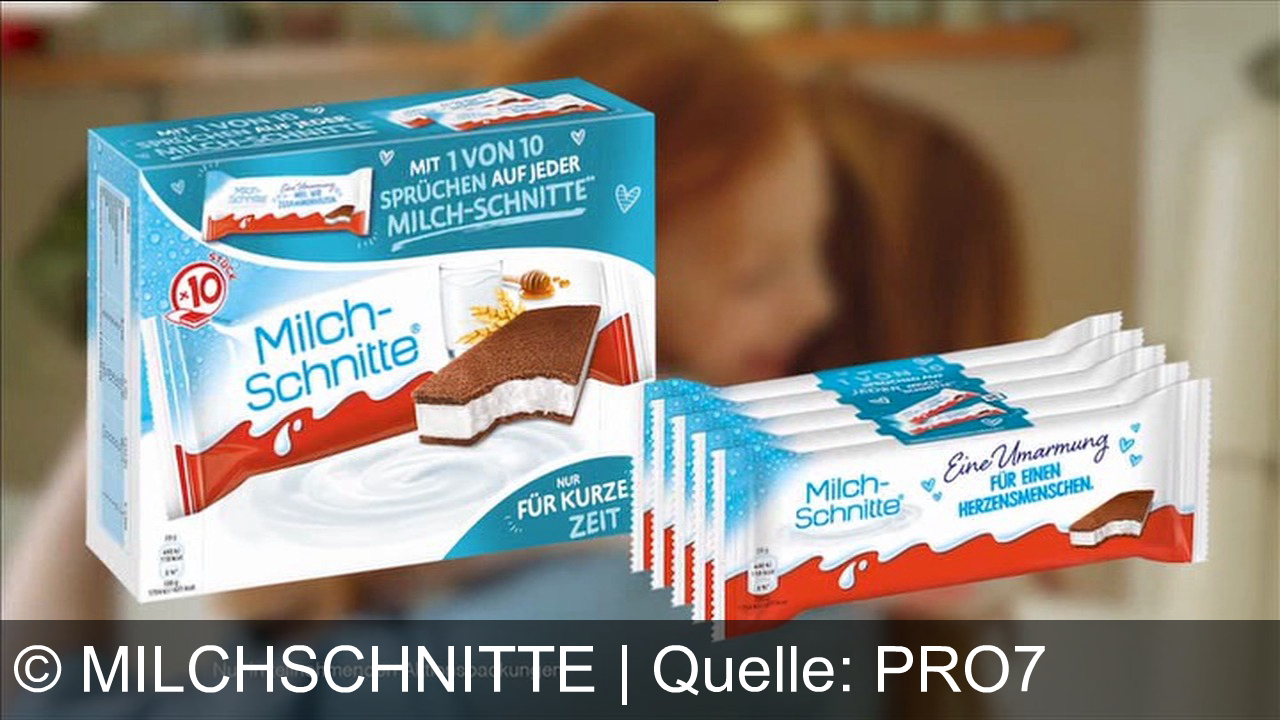 TV Werbung milchschnitte - Milch-Schnitte® – Die cremige Umarmung für Herzensmenschen! Jetzt mit 1 von 10 liebevollen Sprüchen, nur für kurze Zeit. Gemeinsam genießen, gemeinsam lachen – nur mit Milch-Schnitte®.