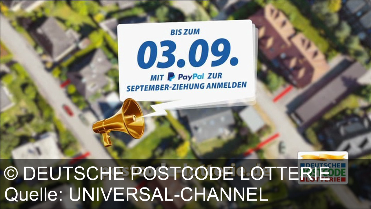 TV Werbung deutsche postcode lotterie - Werden Sie VIP bei der Deutschen Postcode-Lotterie! Im September 12.000 Euro pro Los monatlich für ein Jahr gewinnen. Melden Sie sich bis 3.9. mit PayPal an auf postcodelotterie.de.