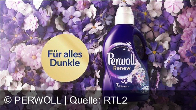 TV Werbung perwoll - Perwoll Renew bewirbt sein neues Waschmittel, das nicht nur für Wolle, sondern für alle dunklen Textilien geeignet ist und sie wie neu aussehen lässt.