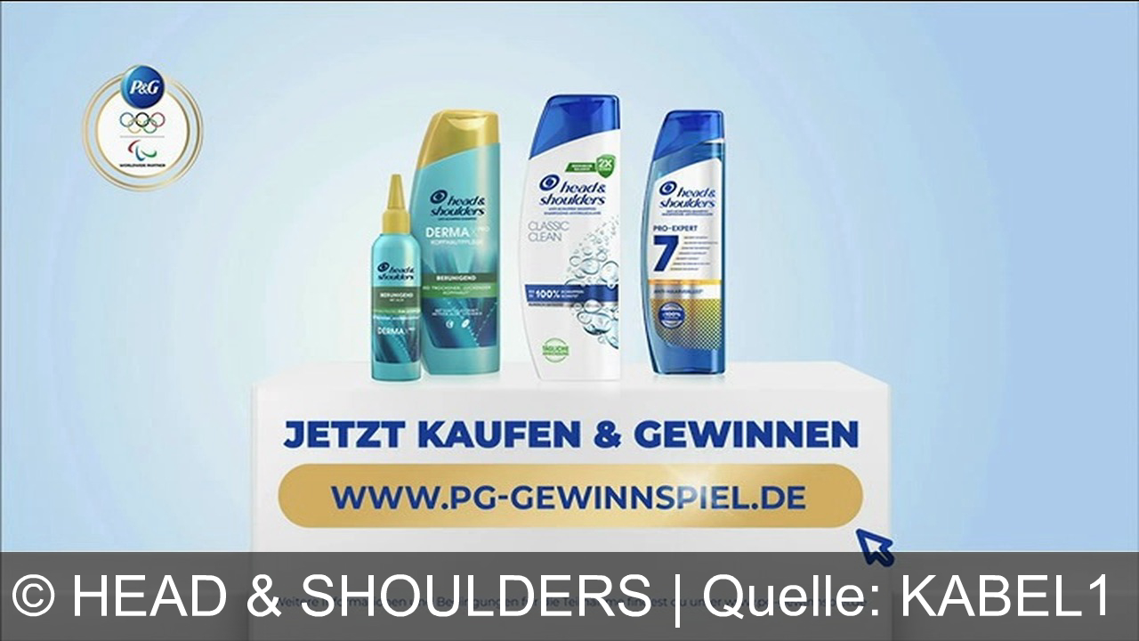 TV Werbung head & shoulders - Head & Shoulders entfernt Schuppen und Fett mit neuer Formel für 100% Schutz. Jetzt kaufen und beim P&G-Gewinnspiel mit etwas Glück Paris 2024 Tickets gewinnen! Infos auf pg-gewinnspiel.de.