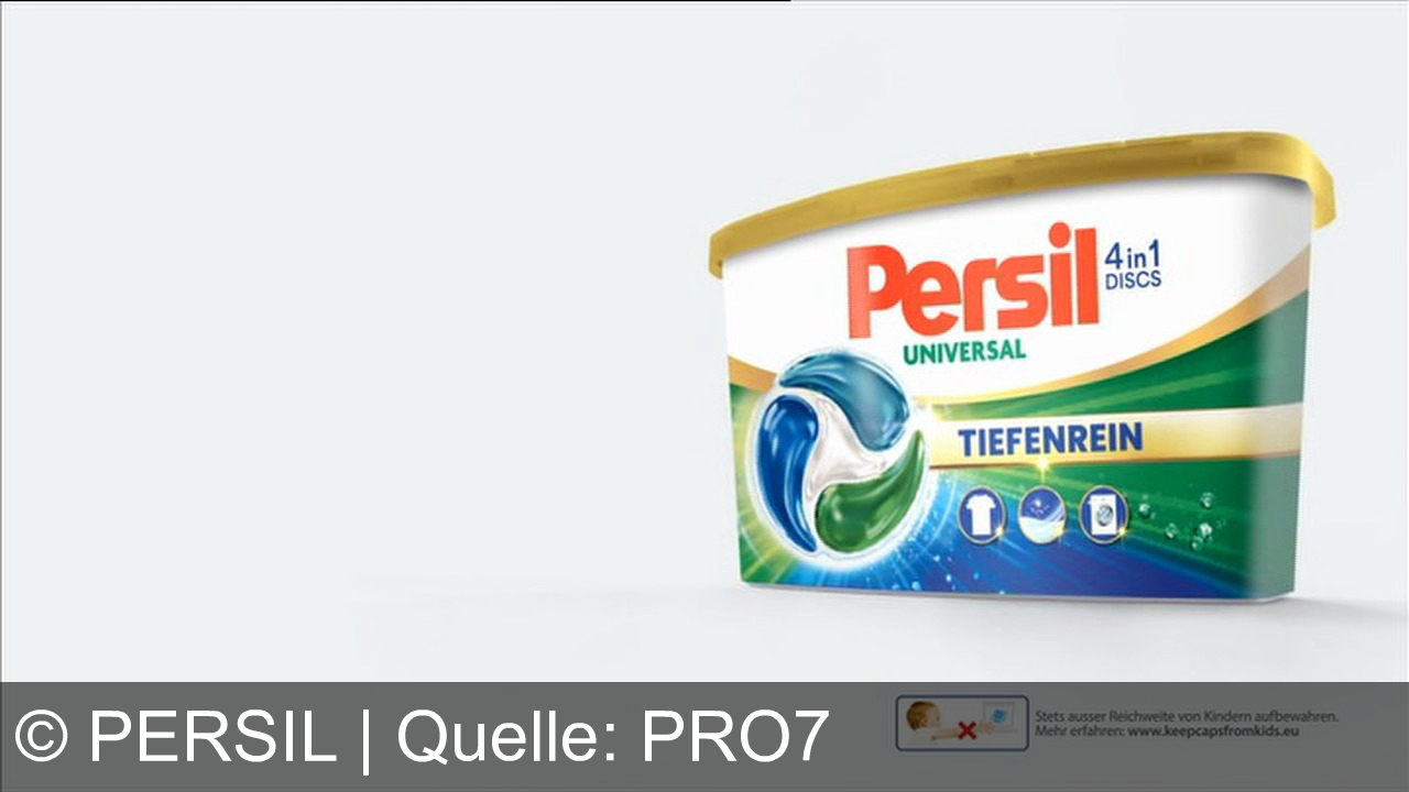 TV Werbung persil - Persil Tiefenrein: Stark gegen 100% der hartnäckigsten Flecken – selbst von Tomate und Spaghetti.