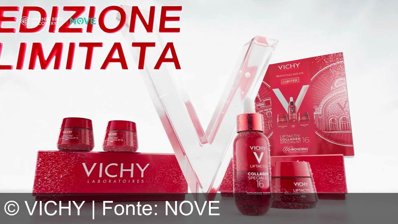TV Werbung vichy - Scopri il nuovo Vichy Collagen 16 Siero, testato dai Laboratoires Vichy: stimola 16 tipi di collagene, corregge i segni dell'età. Regala salute con i cofanetti Natale Vichy!