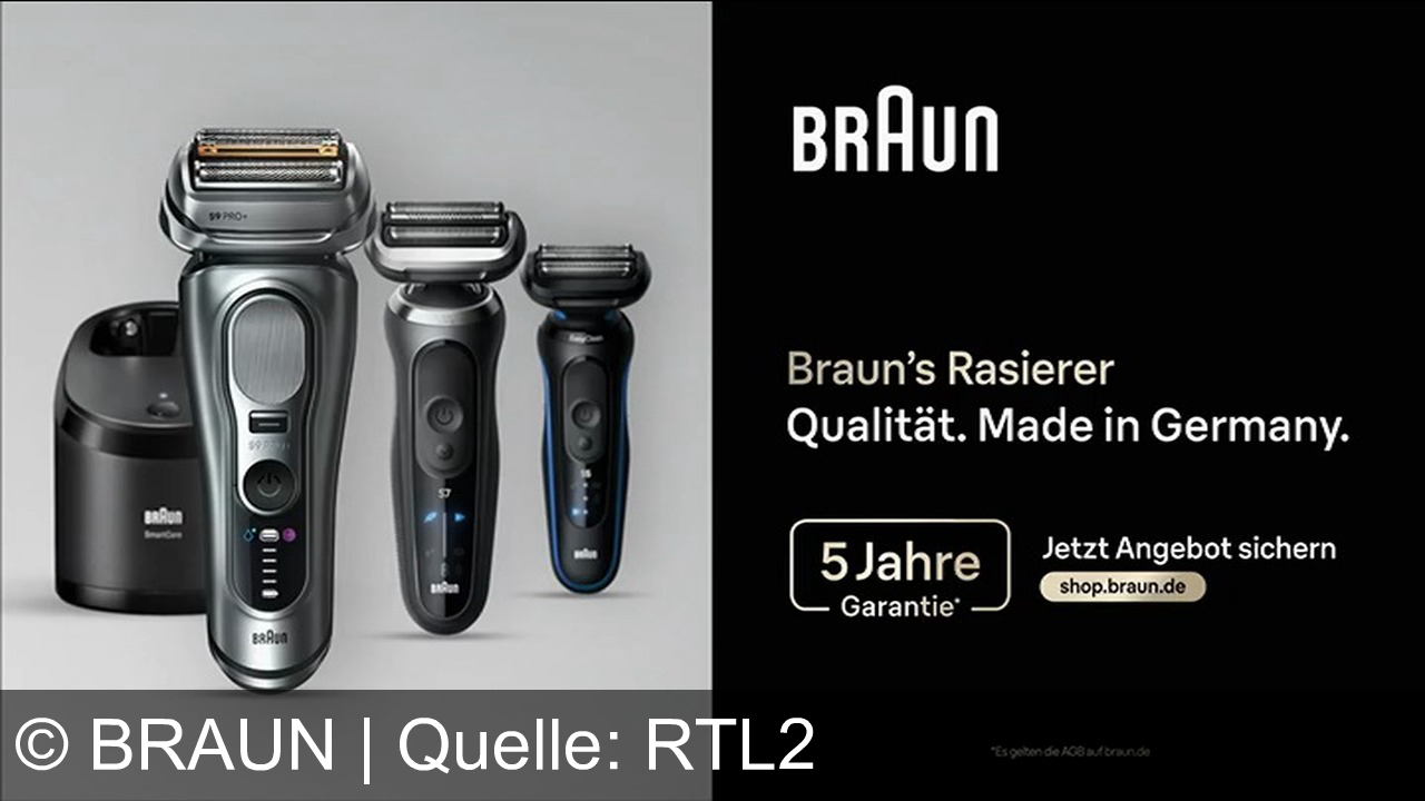 TV Werbung braun - Mit Braun Series 9 Pro Plus wird dein Look legendär. Für eine glatte Rasur in Minuten – mit deutscher Qualität und 5 Jahren Garantie.