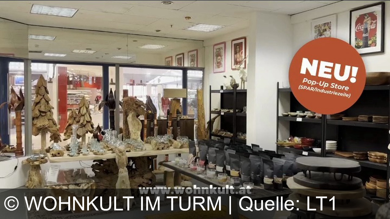 TV Werbung wohnkult im turm - Advent im Wohnkult: Möbel, Design & exklusive Deko auf 1000m² im Turm. Jetzt neu – Pop-Up Store in der SPAR Industriezeile! wohnkult.at