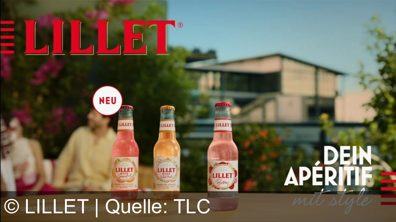 TV Werbung lillet - Stylish, auf deine Art. Das gilt auch für deinen Lillet, denn mit diesem Aperitif ziehst du alle Blicke auf dich, auch die der Nachbarn. Lillet, dein Aperitif mit Style. Jetzt neu: Lillet Rosé Grapefruit.