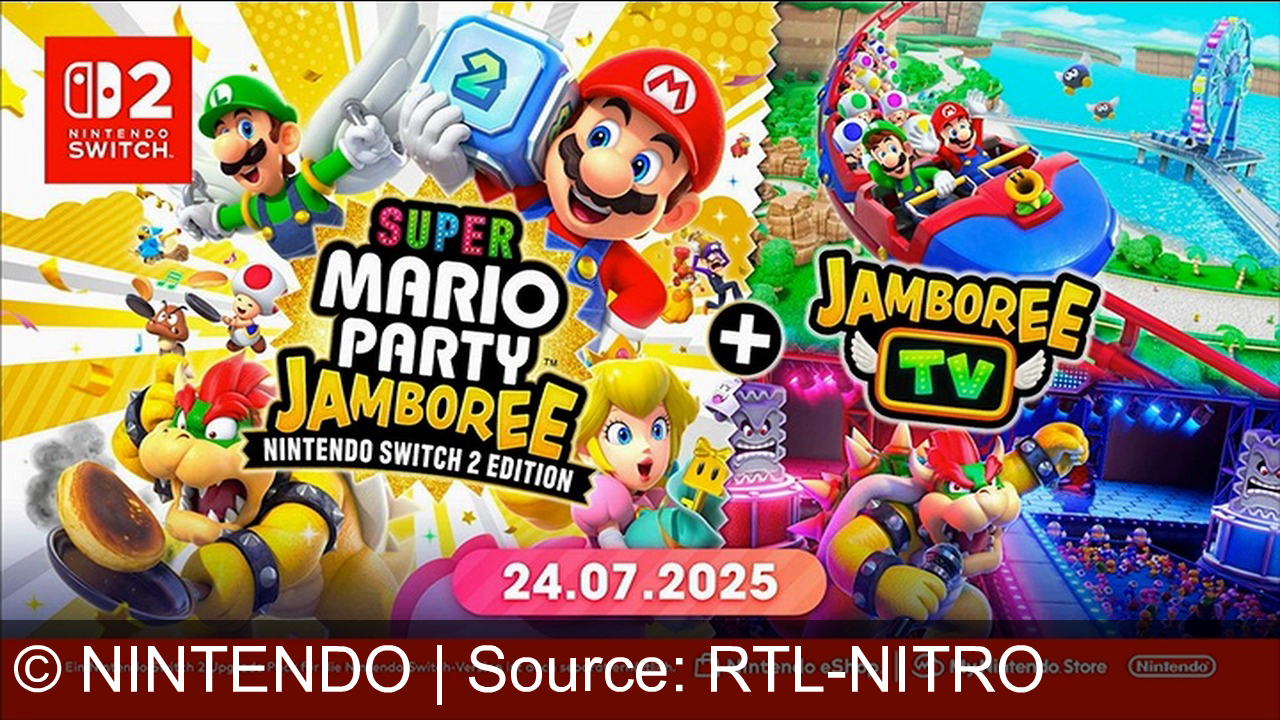 TV Werbung nintendo - Erlebe grenzenlosen Spielspaß mit der Nintendo Switch 2 und Super Mario Party Jamboree! Verbinde dich mit Freunden und entdecke neue Abenteuer ab dem 24. Juli 2025. Nur auf Nintendo Switch 2!