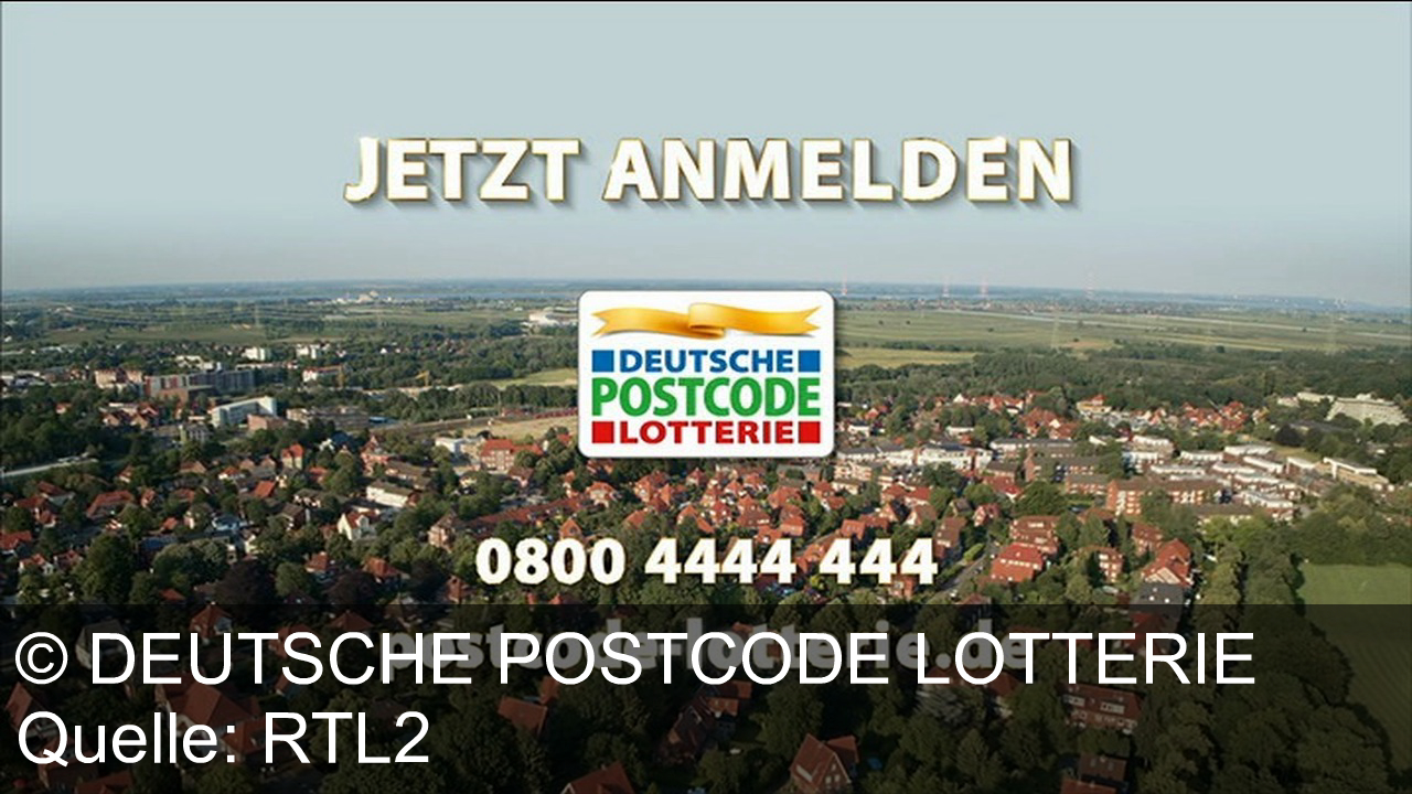 TV Werbung deutsche postcode lotterie - Gewinnen Sie mit der Deutschen Postcode Lotterie bis zu 6 Millionen Euro für Ihre Nachbarschaft. Jetzt Los sichern unter 0800 4444 444 oder postcode-lotterie.de.