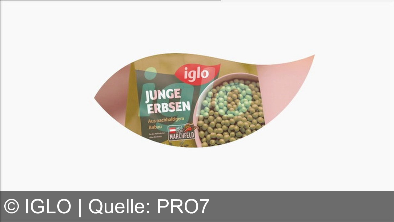 TV Werbung iglo - Iglo Junge Erbsen aus dem Marchfeld: Die grünen Helden für dein hungriges Siegerteam. Iss was gescheites.