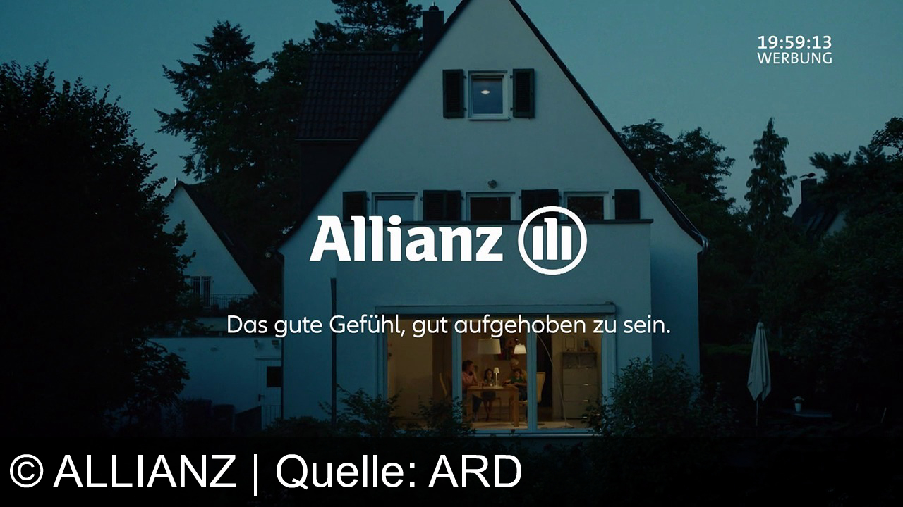 TV Werbung allianz - A, B, C, D, E, F, G, H, I, J, K, L. Von A wie Aachen bis Z wie Zuhause. Die Allianz ist überall in eurer Nähe für euch da. Kommt vorbei und lasst euch beraten. Oder schaut auf allianz.de. Wir freuen uns auf euch. Allianz. Das gute Gefühl, gut aufgehoben zu sein.