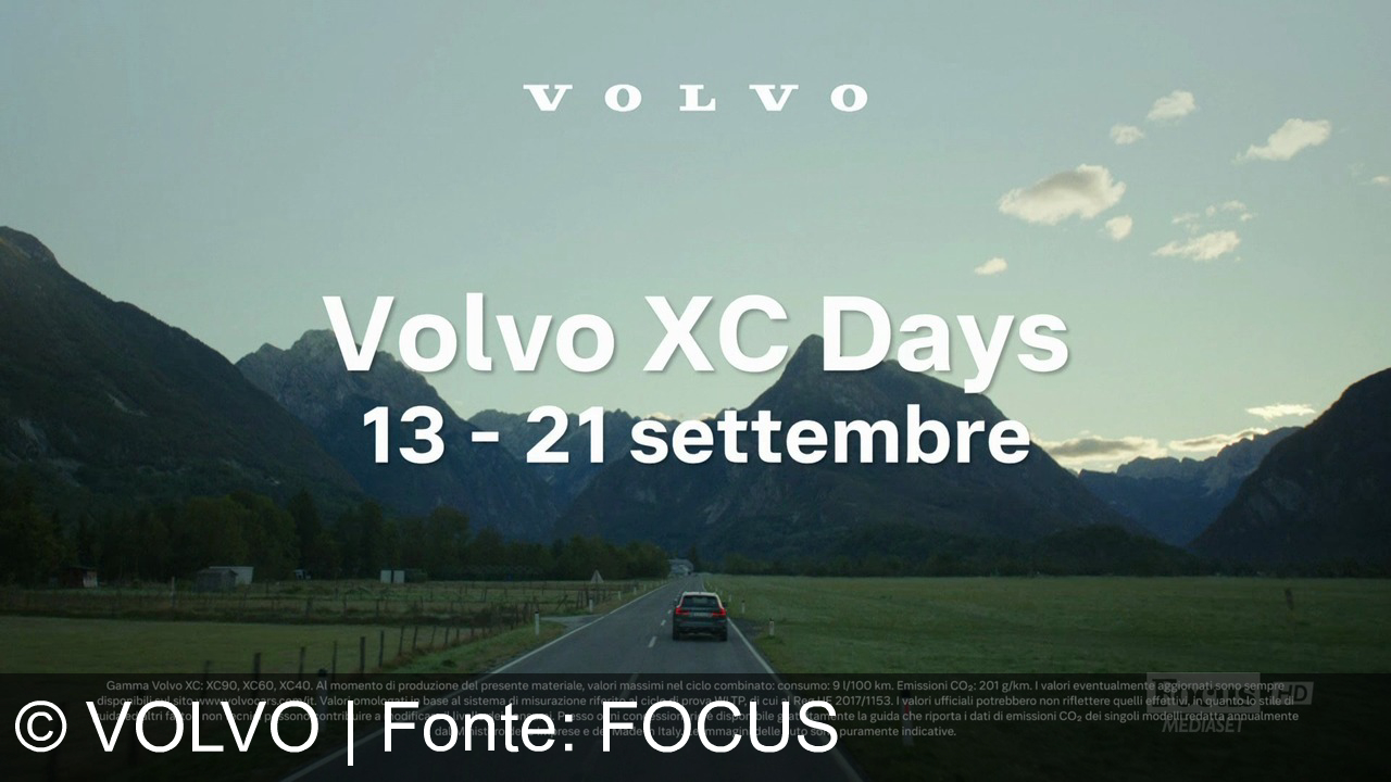 TV Werbung volvo - Scopri la gamma Volvo XC40, XC60 e XC90: eleganza, innovazione e sicurezza ai Volvo XC Days dal 13 al 21 settembre negli showroom Volvo. Volvo: pensata per la tua famiglia.