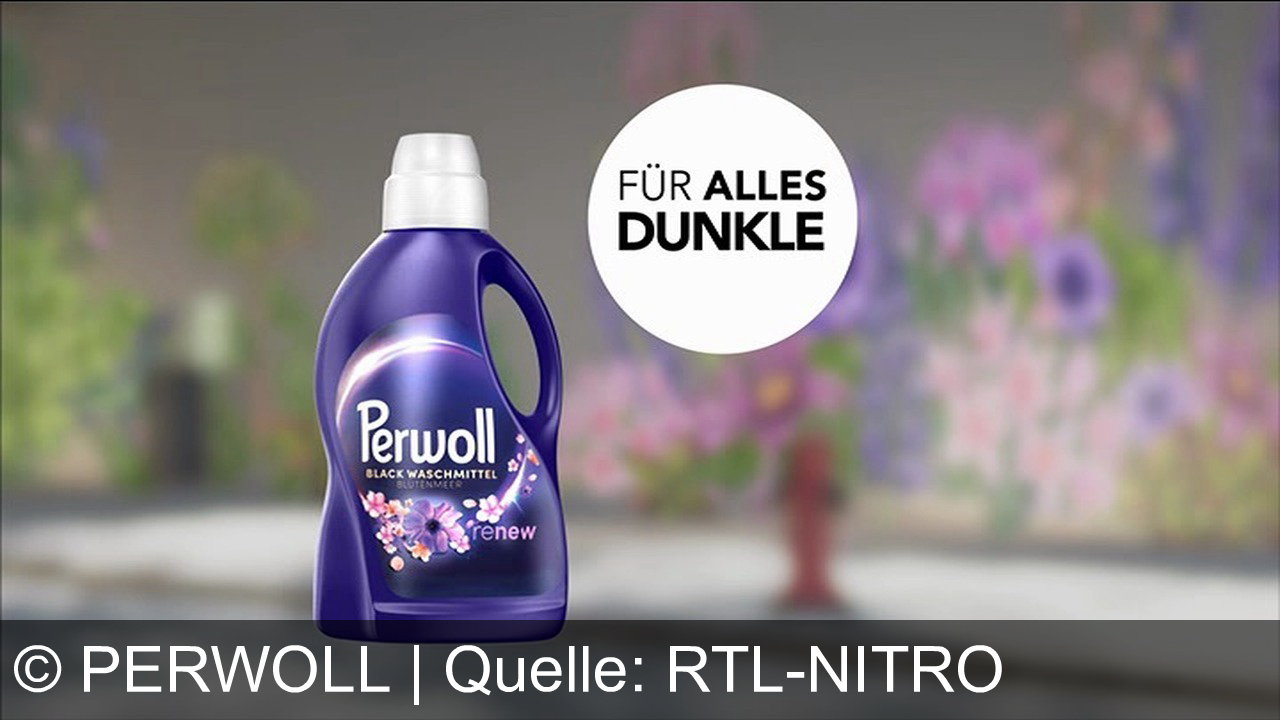 TV Werbung perwoll - Perwoll Blütenmeer und Perwoll Black Waschmittel erneuern deine Kleidung in nur zehn Wäschen und verleihen ihr einen verführerischen Duft. Perfekt für dunkle Textilien.