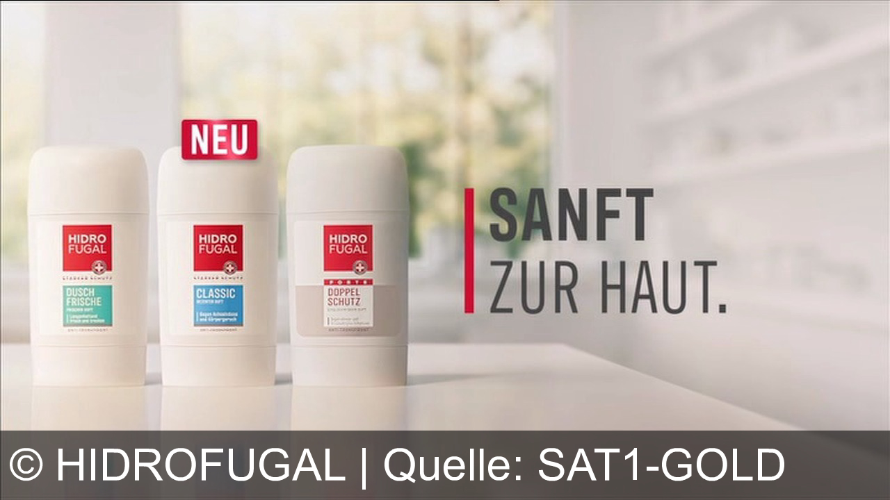 TV Werbung hidrofugal - Hidro Fugal: Stark gegen Schweiß, sanft zur Haut. Neu: Der Classic Stick – 100 Jahre Erfahrung für dich.
